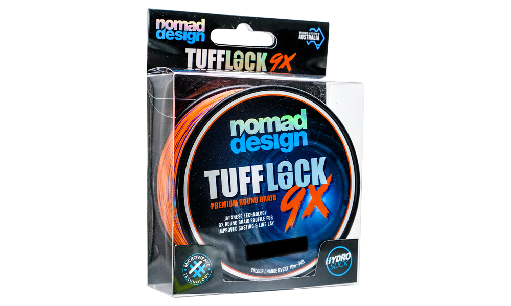 NOMAD TUFFLOCK 9X BRAID LINE 150yds MULTI COLOUR