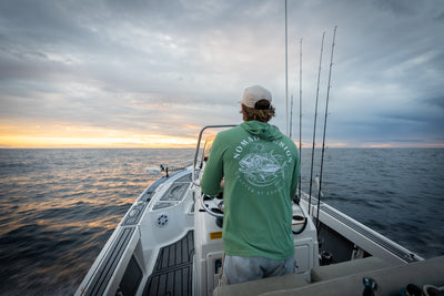 Hooded Tech Fishing Shirt - GT Sunset