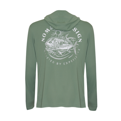 Hooded Tech Fishing Shirt - GT Sunset